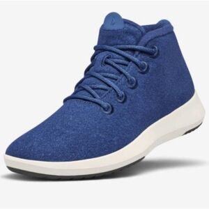 Allbirds navy Blue High top wool runner up Mizzles sneakers tennis shoes size 9